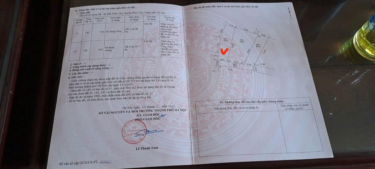 Bán Đất Vàng Thị Trấn Phúc Thọ, Hà Nội - 204m² Gần Trung Tâm Hành Chính