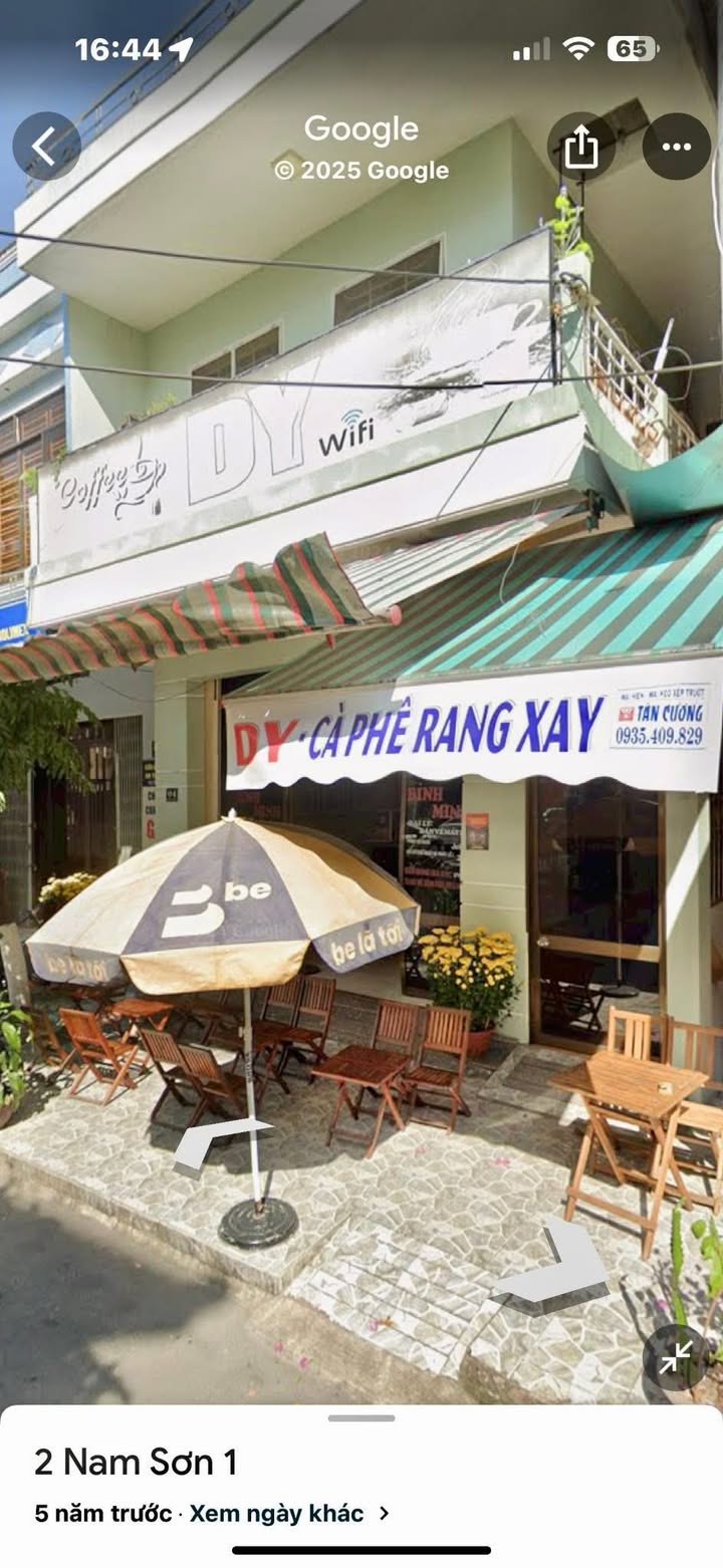 Cho thuê mặt bằng kinh doanh cafe mặt tiền Nam Sơn 1, Đà Nẵng