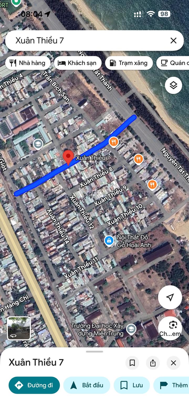 Đất Biển Xuân Thiều Đà Nẵng - 103m² Hướng Đông Nam - Sổ Đỏ Sẵn Sàng