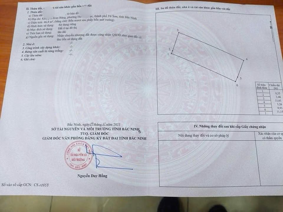 Bán Đất Vàng Từ Sơn, Bắc Ninh 46.4m² - Sổ Đỏ Sẵn Sàng