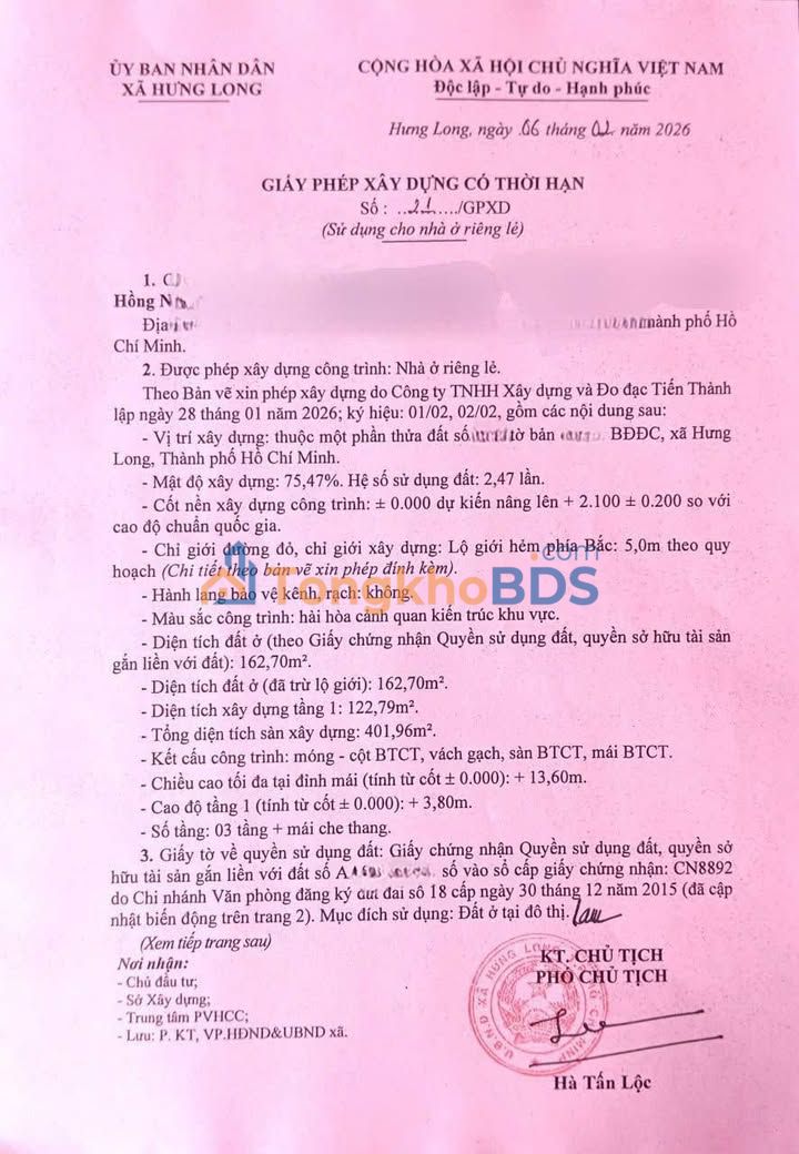 Bán Đất Tặng GPXD Xã Đa Phước Bình Chánh 181m² - 4.6 Tỷ