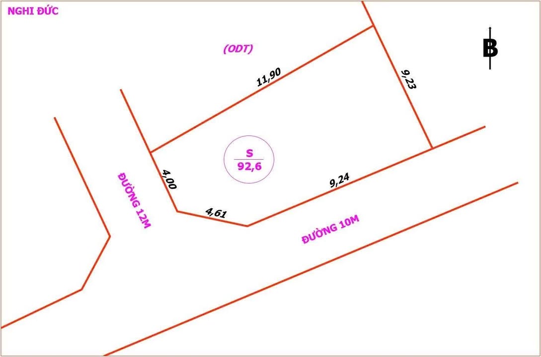Đất nền đấu giá góc Xuân Đồng, Nghi Lộc, Nghệ An - 92.6m² - 4 tỷ