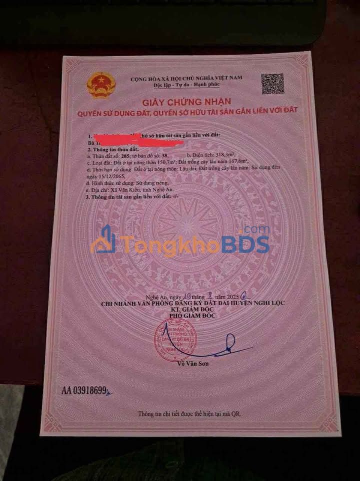 Đất nền Nghi Lộc 154m² - Sổ đỏ chính chủ, giá đầu tư 7xx triệu