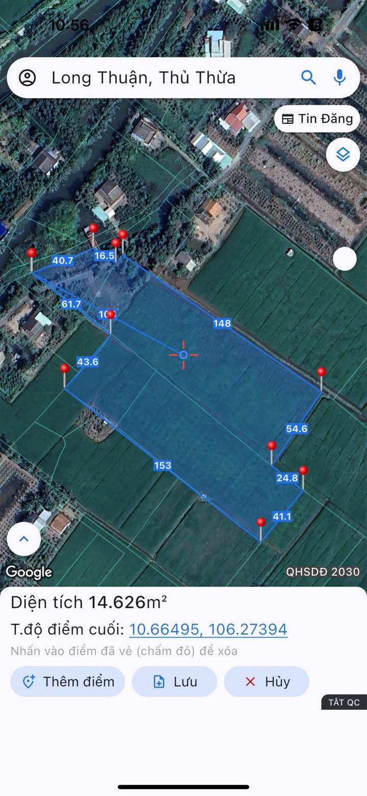 Bán Gấp 14000m² Đất Long Thuận, Thủ Thừa, Long An - Sổ Đỏ Thổ Cư Sẵn Sàng