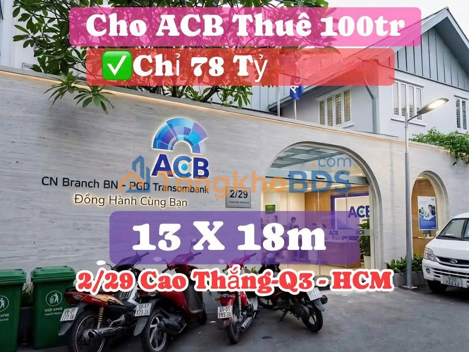 Biệt thự 231m² Cao Thắng, Quận 3 - Ngang 13m, Sổ hồng riêng, Giá 78 tỷ
