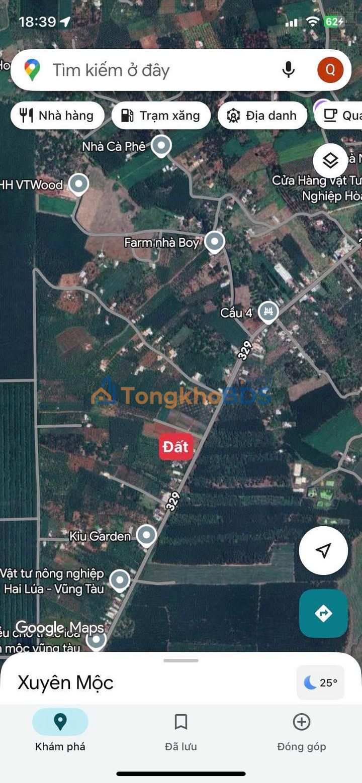 Đất nền mặt tiền Tỉnh Lộ 329, Xuyên Mộc - 300m² kinh doanh sinh lời