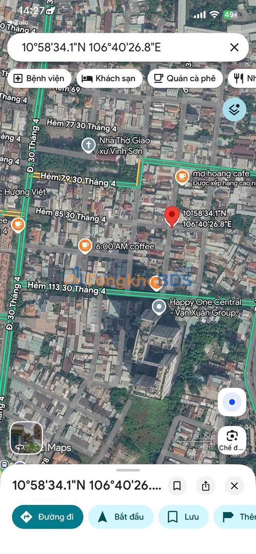 Đất Lô Góc 2 Mặt Tiền 125m² Tại Thủ Dầu Một, Bình Dương - Giá 5 Tỷ