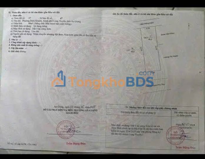 Đất nền Bình Khánh Long Xuyên 48m² 700 triệu - Sổ đỏ