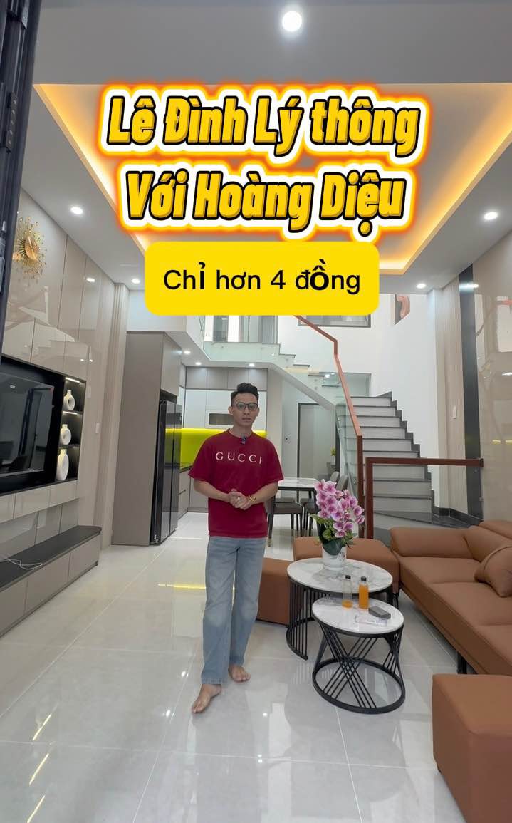 Nhà Phố 3PN Lê Đình Lý, Hải Châu - 56m², Full Nội Thất, Giá 4.x Tỷ