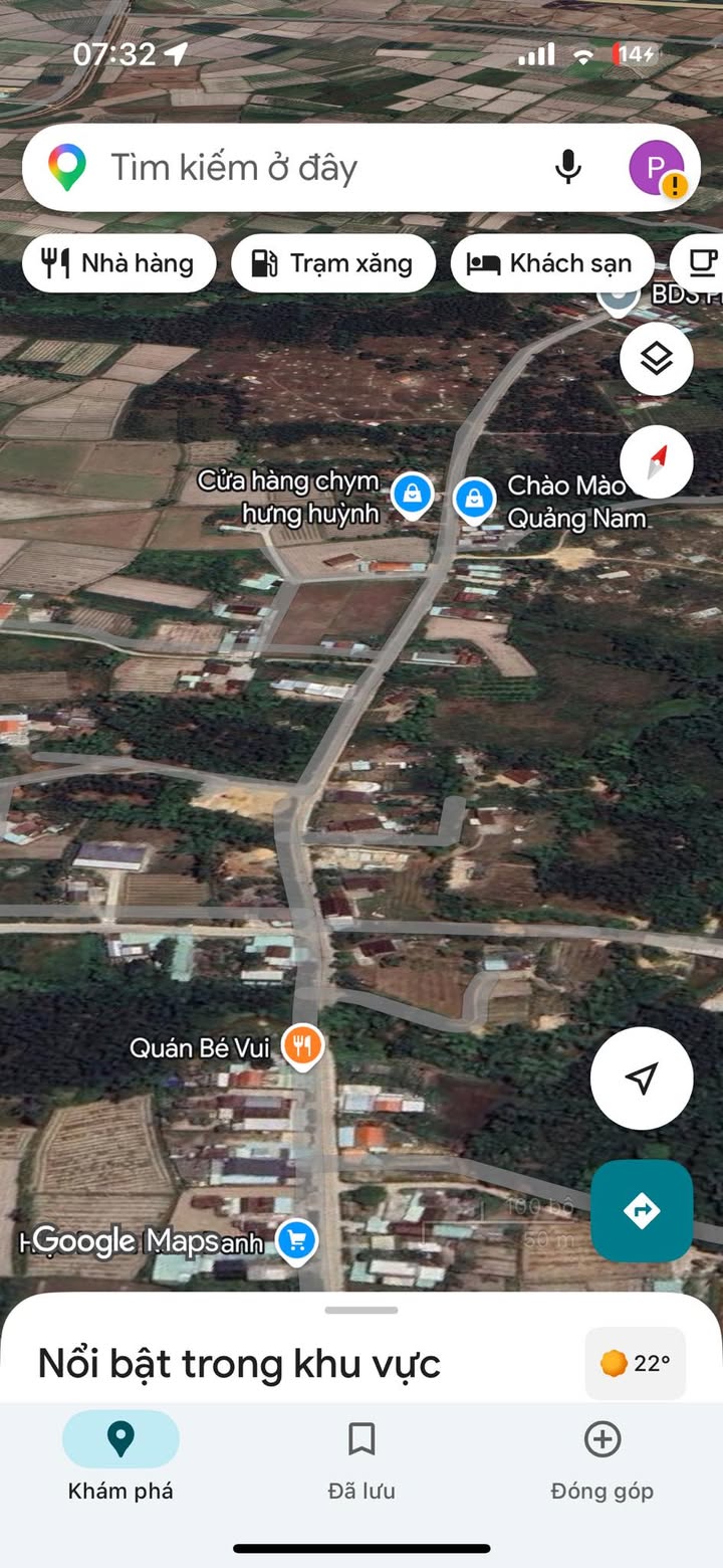 Đất nền mặt tiền đường 7m5, 225m² sổ hồng, Thăng Bình - Giá 6xx triệu