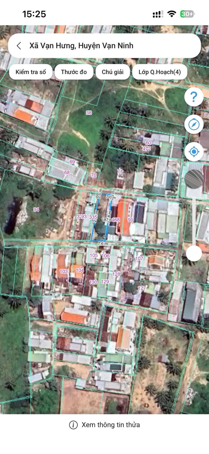 Đất Vạn Hưng, Khánh Hòa 186m² Sổ hồng chính chủ - Giá 1.3 tỷ