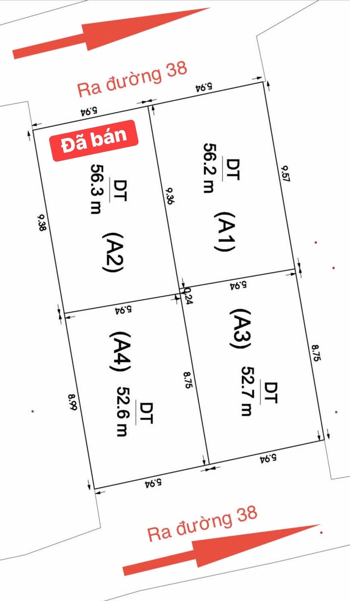 Bán 3 Lô Đất Vàng P.Hiệp Bình Chánh, Thủ Đức - 52m², Hẻm 7m Xe Hơi