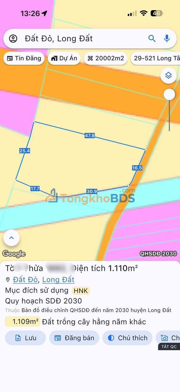 Bán Gấp Nhà Vườn 1110m² Tại Đất Đỏ, Bà Rịa - Vũng Tàu - Giá Tốt Đầu Tư