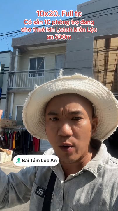 Cho thuê 10 phòng trọ Tái định cư Lộc An, cách biển 500m - Dòng tiền 12 triệu/tháng