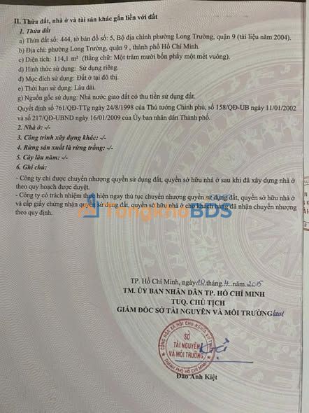 Đất Nền Long Thạnh Mỹ Thủ Đức 120m² - Sổ Hồng Sẵn Sàng