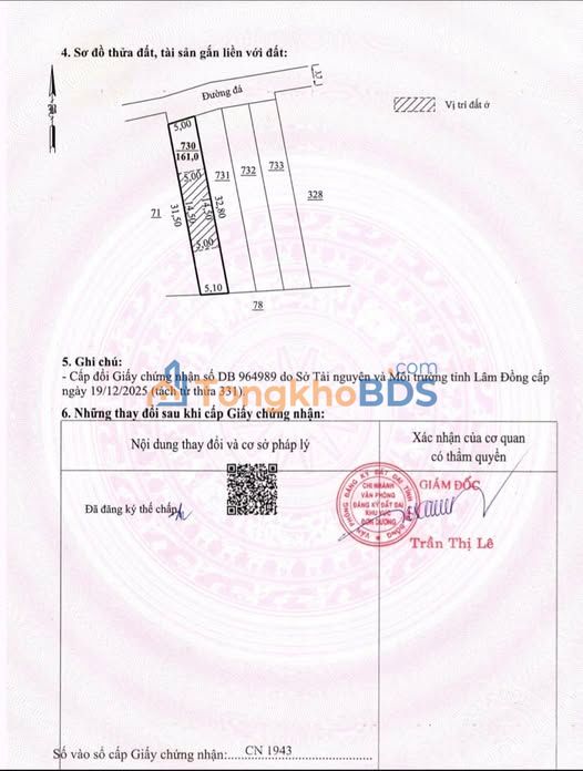 Đất nền Trạm Hành Đà Lạt 160m² - Sổ đỏ chính chủ