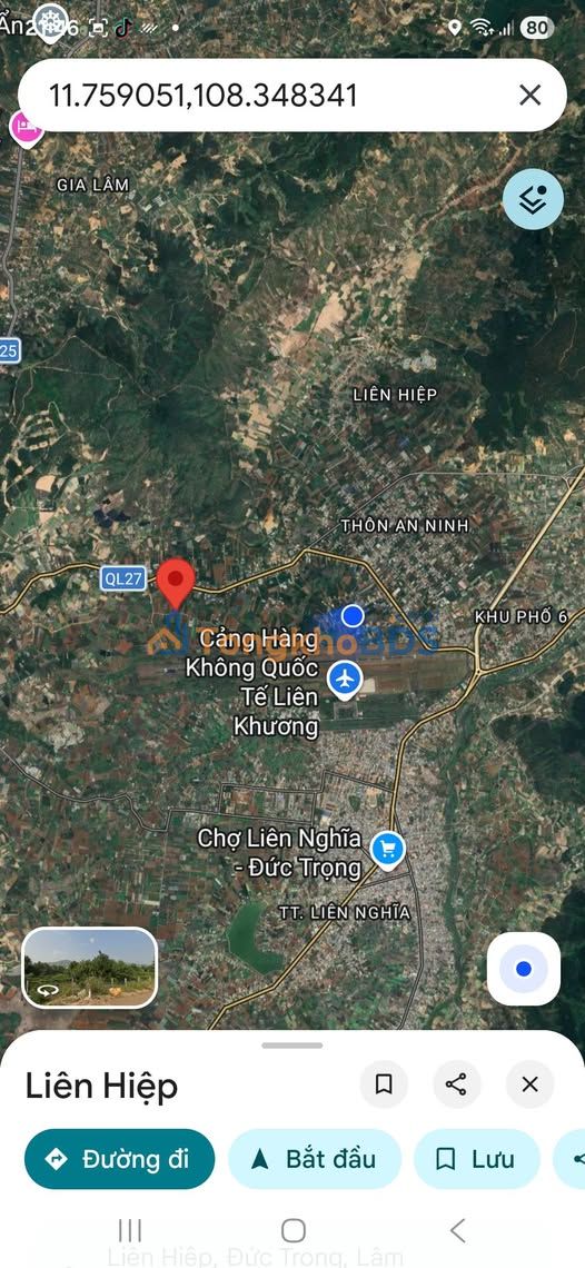 Đất nền Hiệp Thạnh Đức Trọng 2.100m² 5 tỷ - Sổ đỏ chính chủ