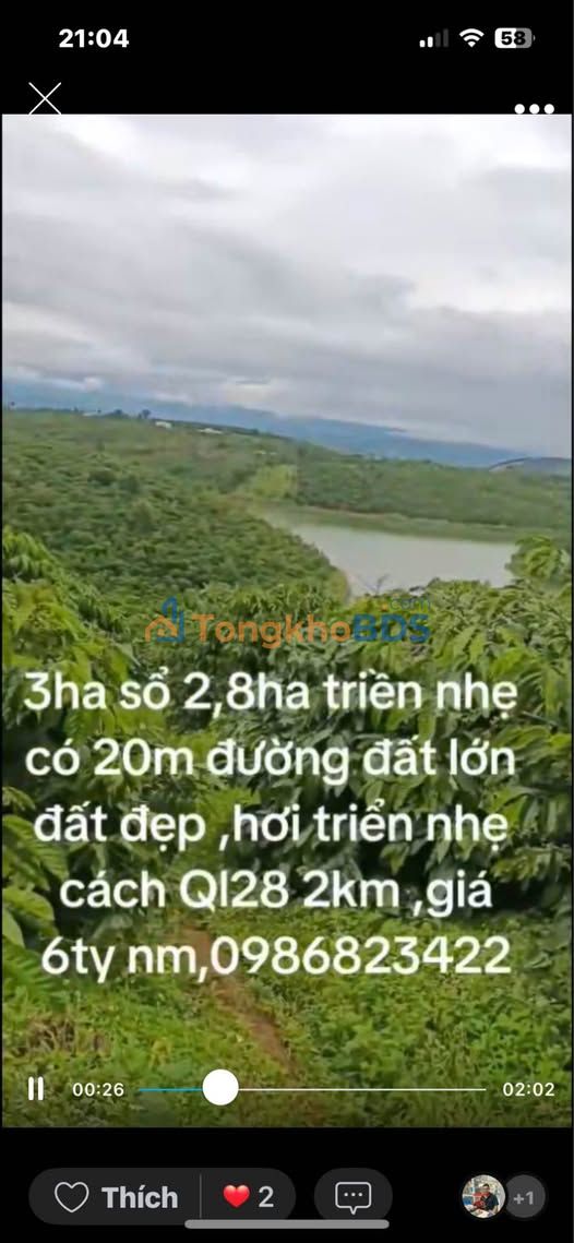 Bán Gấp 3ha Đất Nông Nghiệp Đắk Som, Đắk Nông - Sổ Đỏ Chính Chủ