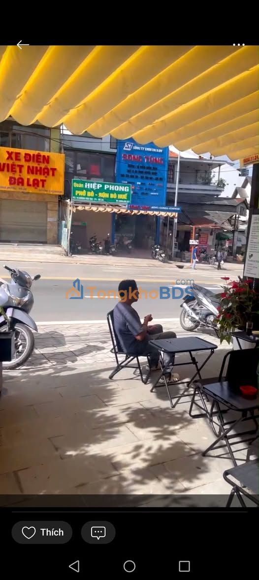 Cho thuê sân mặt tiền Hoàng Văn Thụ, Đà Lạt - 20m² kinh doanh ăn vặt