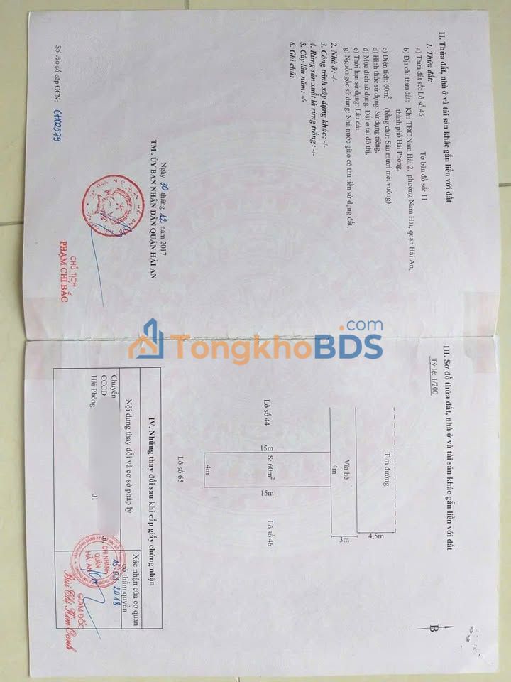 Đất Mặt Đường TĐC Nam Hải, Hải An - 60m² - 3.06 Tỷ - Kinh Doanh Đắc Lợi