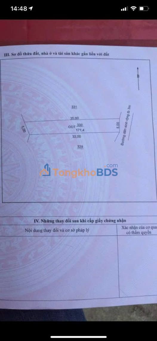 Đất Thịnh Đán Thái Nguyên 171m² - Sổ đỏ chính chủ