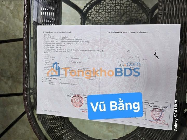 Đất nền Vũ Bằng 60m² giá công nhân - 3 mặt thoáng