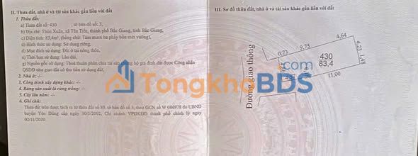 Bán nhà C4 Xóm Xuân, Bắc Giang 84m² - Lô Góc, Ô tô tránh, Giá 4 tỷ