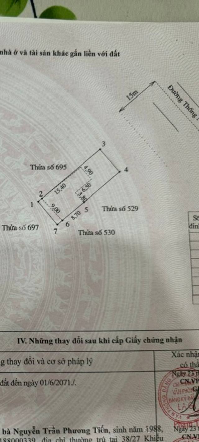 Bán đất 333m² mặt tiền 8m nở hậu 9m, Tân An, Hàm Tân - 5 tỷ