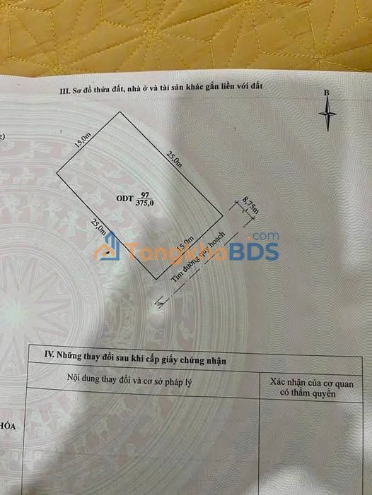 Đất Biệt Thự MB 530 Đông Vệ - 375m² Hướng Đông Nam, Mặt Tiền 15m