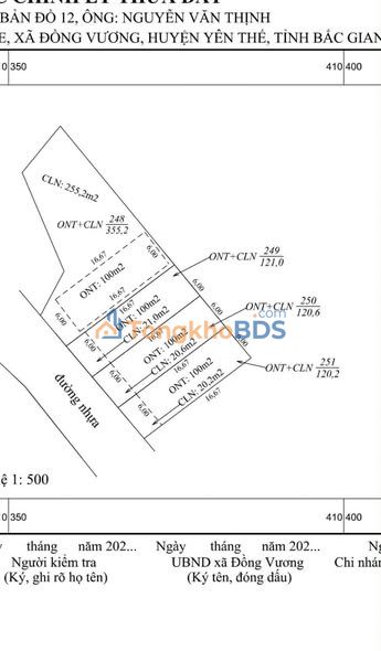 Đất nền Đồng Vương 120m² 600-799 triệu - Đường nhựa oto