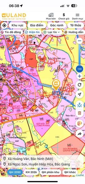 Đất nền Ngọc Sơn, Hiệp Hòa, Bắc Giang - 100m² sổ hồng, giá chỉ 6xx triệu