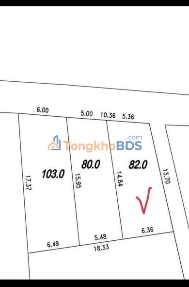 Bán đất Thường Tín 82m² - Mặt tiền 5.36m - Kinh doanh đắc lộc