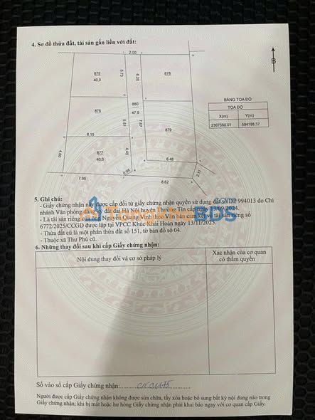 Đất nền Chương Dương, Thường Tín 40m² - Giá đầu tư, sát mặt đường nhựa!