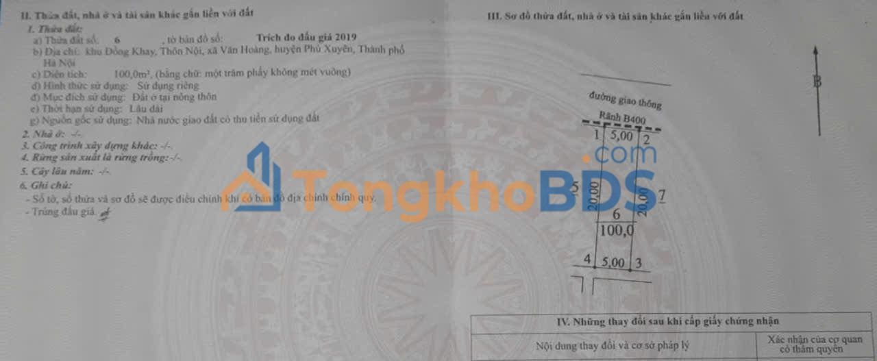 Đất đấu giá Đồng Khay, Duy Tiên 100m² - Cơ hội đầu tư sinh lời