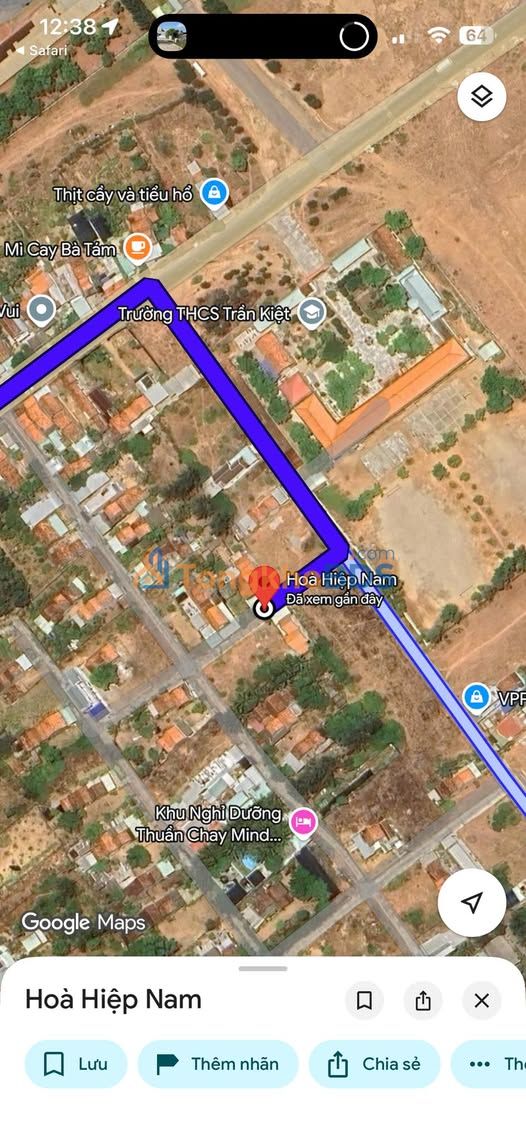 Đất Nền 114m² Hòa Hiệp Nam, Phú Yên - Sổ Hồng Full Thổ Cư, Sẵn Xây