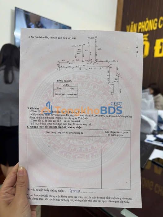 Đất Thường Tín 40.1m² - Ô Tô Vào Tận Đất - Giá 2.6 Tỷ