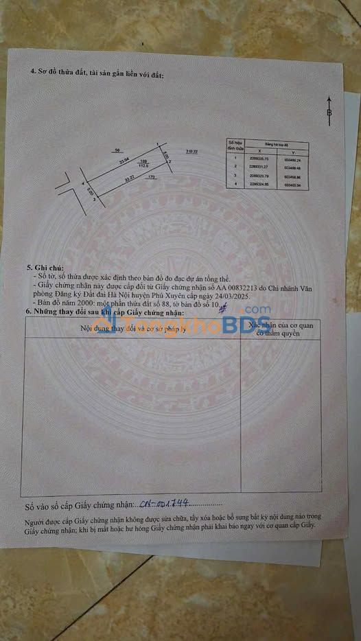 Đất Nền Kinh Doanh Mặt Tiền 7m - Quang Lãng, Phú Xuyên, Hà Nội - 112.5m² Giá Đầu Tư