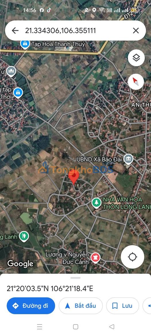 Đất nền Bắc Giang Lục Nam 128m² 300 triệu - Sổ đỏ chính chủ