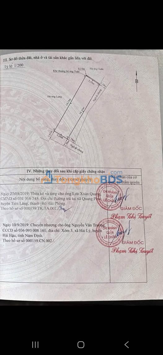 Nhà Lô Góc 115m² Phường Vĩnh Niệm, Hải Phòng - Giá 2.47 Tỷ