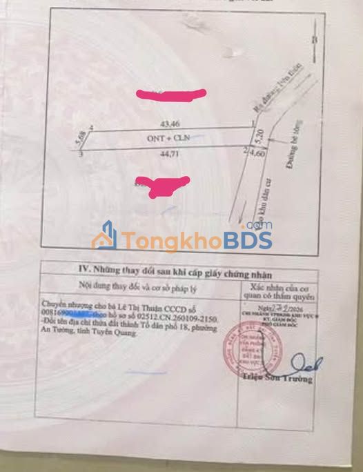 Bán Đất An Tường Tuyên Quang 228m² Nở Hậu - Gần BV A