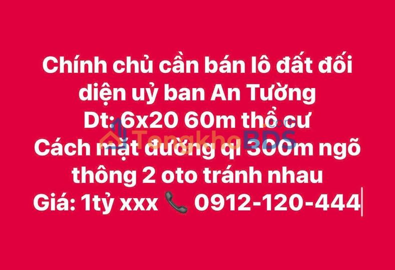 Bán Đất Thổ Cư 120m² Phường An Tường, TP Tuyên Quang - Sổ Đỏ Sẵn Sàng