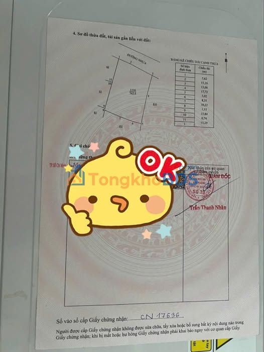 Đất Nền Phước Long Thọ, Đất Đỏ 742m² - Sẵn Sổ Hồng, Gần QL55