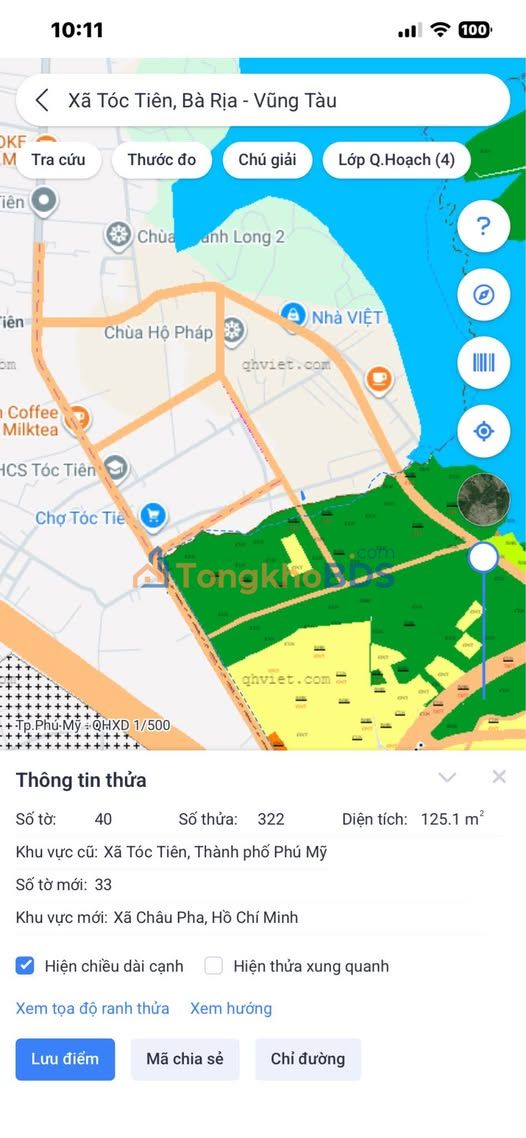 Đất Tóc Tiên 60m² - Mặt tiền đường nhựa lớn, 1 tỷ - Sổ đỏ thổ cư