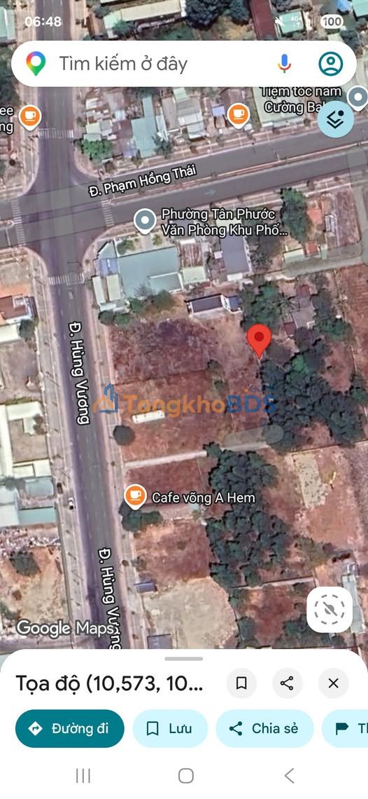 Đất Vũng Tàu 96m² Mặt tiền Hùng Vương - Giá 1.6 Tỷ