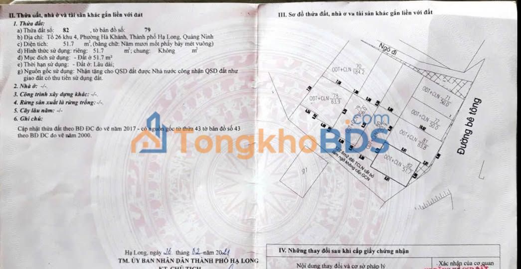 Đất Góc 2 Mặt Tiền Hà Khánh, Hạ Long - 950 Triệu, Ô Tô Tận Đất