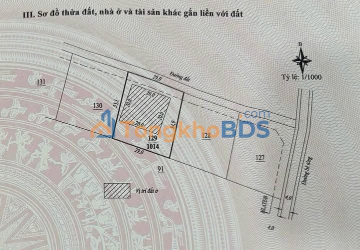 Đất nền Đức Trọng 1020m² - Mặt tiền 29m đường bê tông, view thoáng
