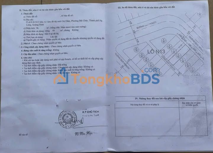 Đất nền Bãi Cháy 58m² - Sổ đỏ chính chủ, gần Sun Group