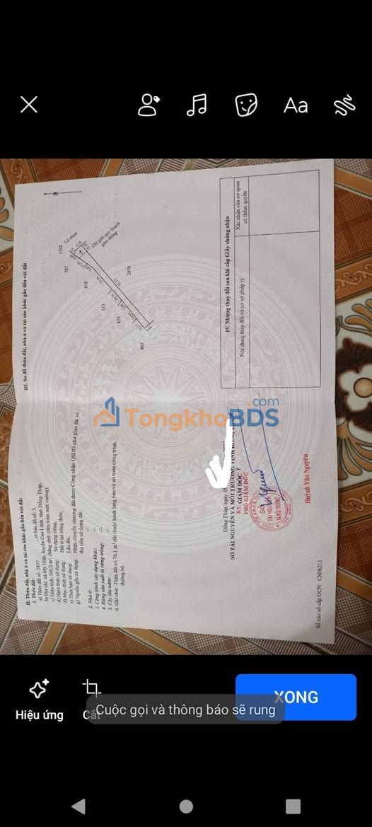 Đất Thổ Cư 500m² Cập Lộ Nhựa, Huyện Cai Lậy - Giá 760 Triệu