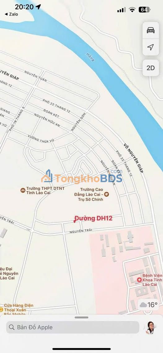 Đất mặt đường DH12 Lào Cai 98m² 1 tỷ - Tiềm năng tăng giá