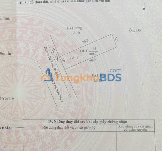 Đất Vàng 100m² Nguyễn Phúc, Yên Bái - Sổ Đỏ Chính Chủ, Giá 1.4 Tỷ